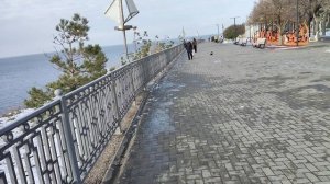 Анапа. Третий день гололëдного квеста в городе! Набережная Маяк 14 января 2026. 13.30