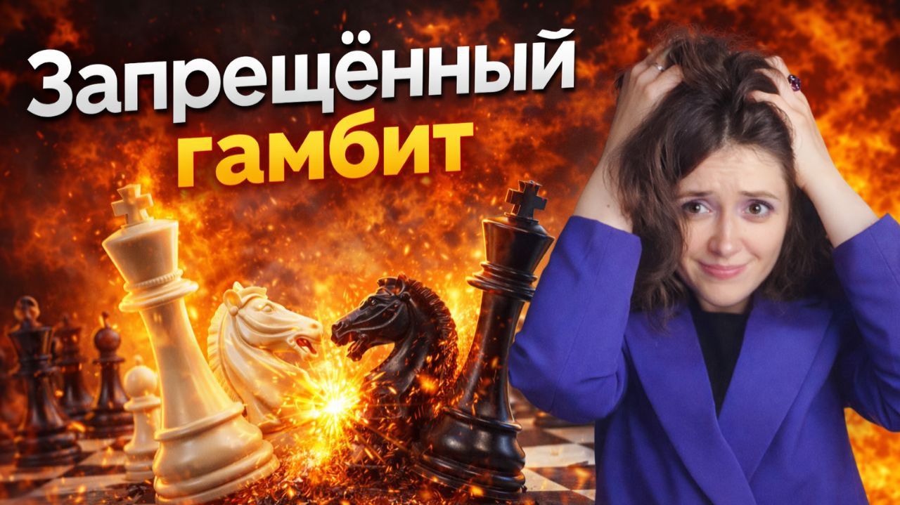 Запрещённый гамбит: разгром чёрных за 20 ходов смотреть онлайн