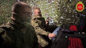 Боевая работа расчета БПЛА «Мерлин» и артиллеристов ГрВ «Центр»