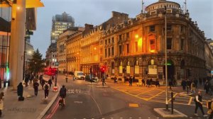 🇬🇧 Лондон, Англия - Поездка на лондонском автобусе в час пик от Боу-Черч до Тоттенхэм-Корт