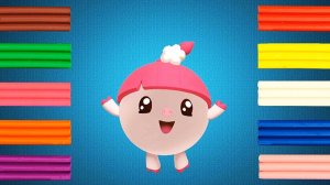 Разноцветный ПЛАСТИЛИН. Лепим пластилиновые Смешарики. Нюша Малышарики