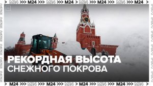 Высота снежного покрова в Москве достигла рекордных 45 сантиметров - Москва 24