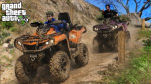 СБЕЖАЛИ ОТ ОТЦА НА ПРИРОДУ С БРАТОМ НА КВАДРОЦИКЛАХ - ОТЕЦ И СЫН В GTA 5 ⚡ГАРВИН