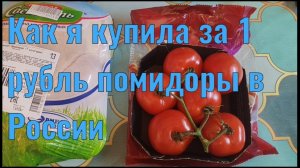КУПИЛА ЗА 1 РУБЛЬ ПОМИДОРЫ😊