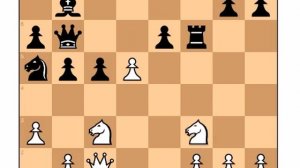 Александр Алехин выигрывает гениально используя коня