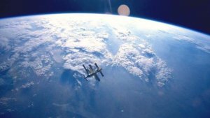 Земля, Луна , МКС