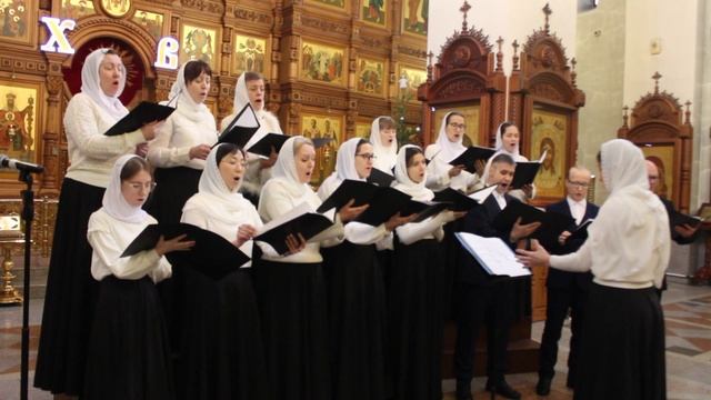 Дева днесь Пресущественнаго раждает. Хор певчих Свято-Елизаветинского храма. смотреть онлайн