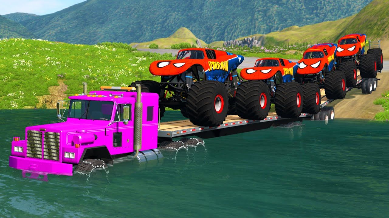 Машины против воды #15 😱 | BeamNG.Drive | Бемиджи Драйв смотреть онлайн