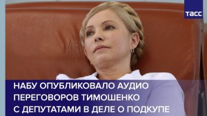 НАБУ опубликовало аудио переговоров Тимошенко с депутатами в деле о подкупе