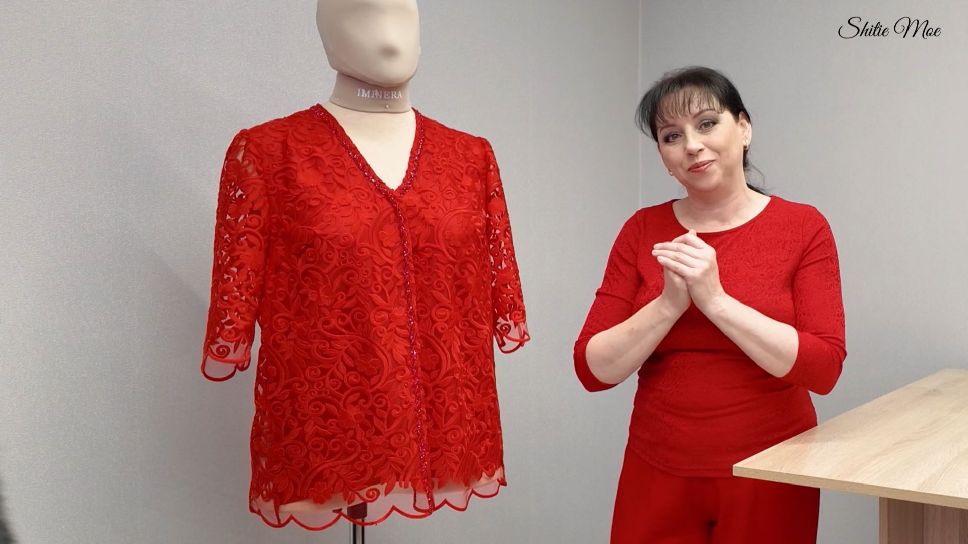 Обзор моего красного блузона. Я в нём была на новый год. смотреть онлайн