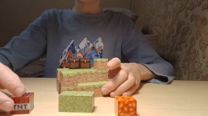 Ловушка - крылечко с двумя сундуками из магнитных блоков.