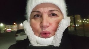 Сходила за заказом. Мороз на улице.