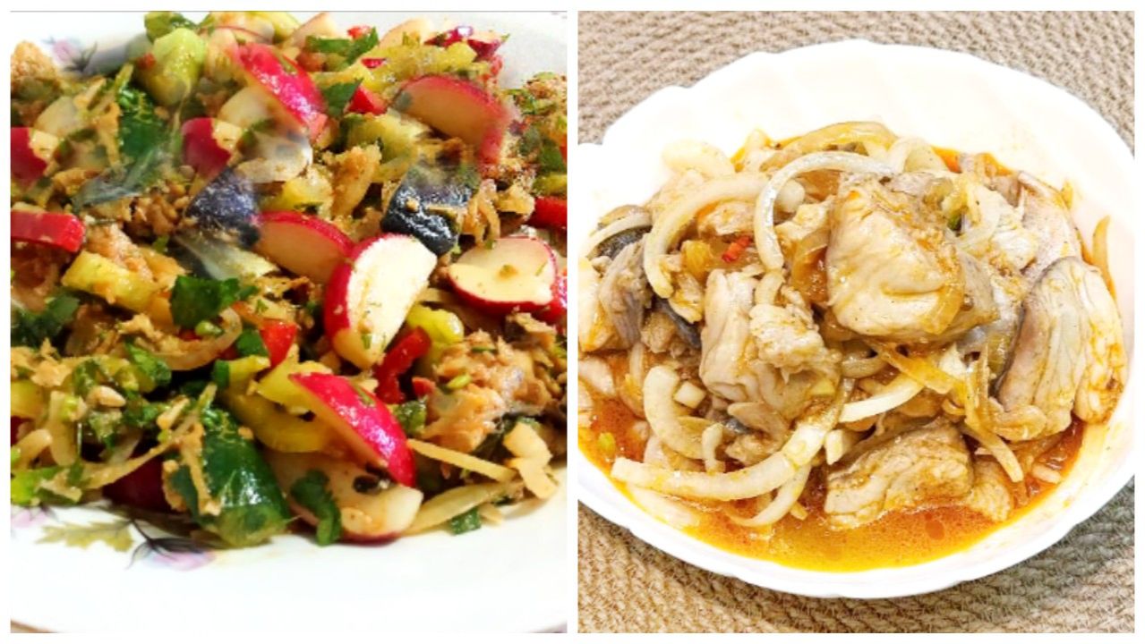 Хе из ТЕРПУГА и СКУМБРИИ (два рецепта)!Пошаговые рецепты! смотреть онлайн