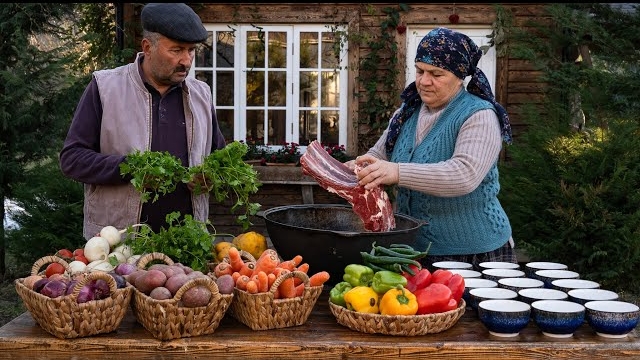 Узбекская Говяжья Шурпа - Приготовленная По-Старинке 🌶️ смотреть онлайн