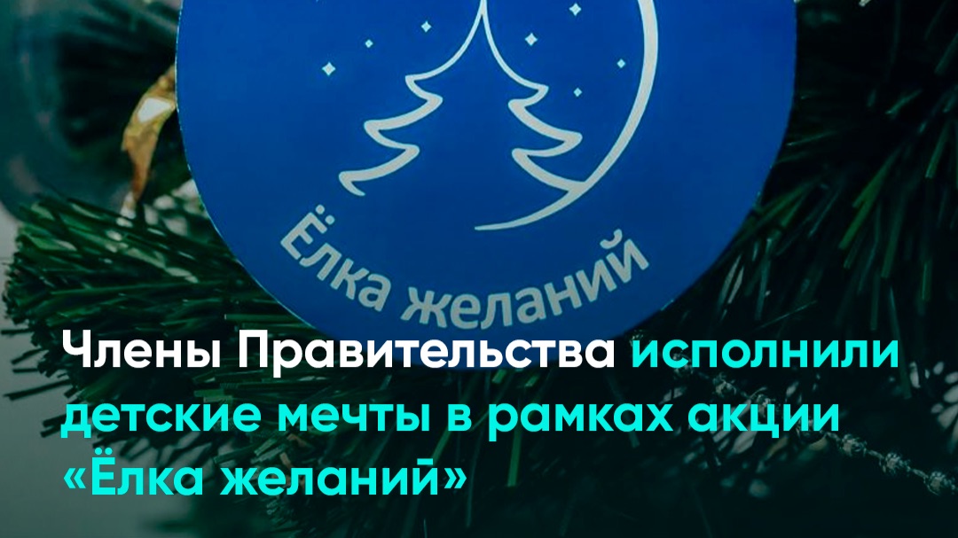 Члены Правительства исполнили детские мечты в рамках акции «Ёлка желаний» смотреть онлайн