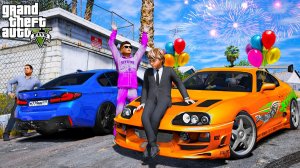 ОПЕРСКАЯ ЕЗДА В GTA 5 - МНЕ ПОДАРИЛИ НА ДЕНЬ РОЖДЕНИЯ TOYOTA SUPRA ИЗ ФОРСАЖ! ДРИФТ НА СУПРЕ 🌊ВОТЕР