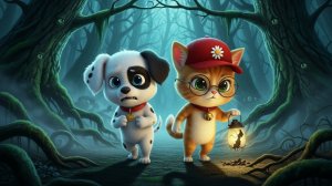 Мультики для детей, котик и собачка сыщики, видео про котиков, мультфильмы