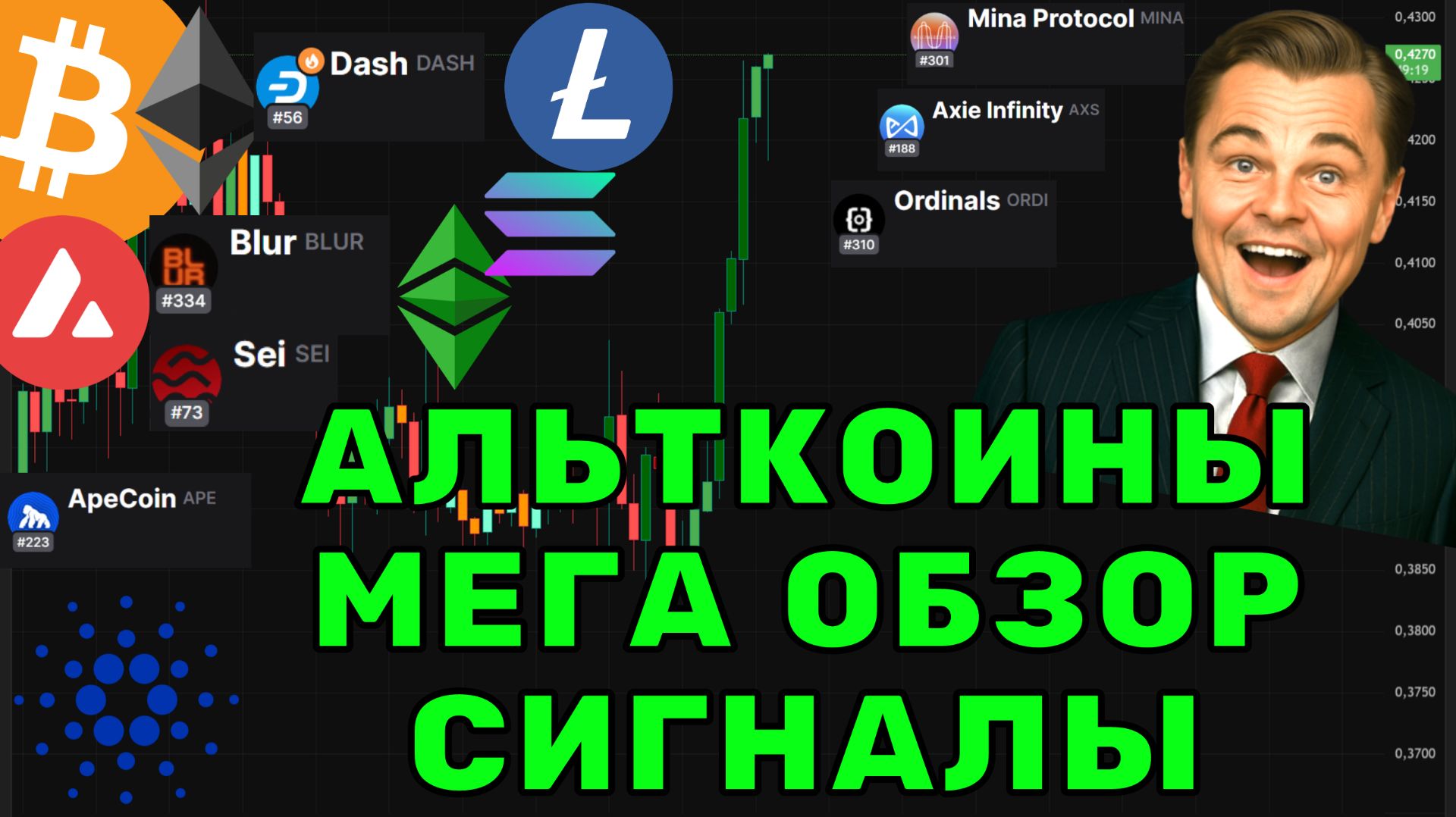 Мега обзор по Альткоинам, точки входа, перспективные альткоины, цели роста! смотреть онлайн