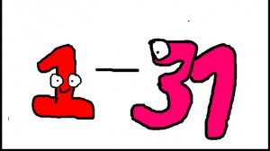 Мои числа из пластилина