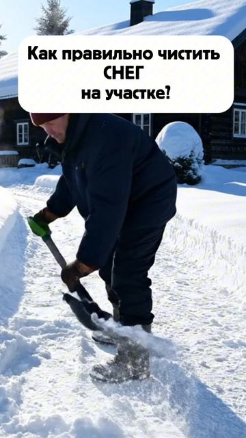 Как правильно чистить снег на участке, чтобы не навредить дому и себе смотреть онлайн