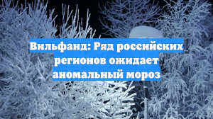 Вильфанд: ужасные морозы до -46°C идут в Кузбасс