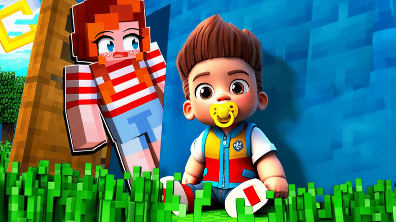 ШОК! 😭 МНЕ ПОДКИНУЛИ МАЛЫША РАЙДЕРА ПОД ДВЕРЬ! ЧТО ДЕЛАТЬ В МАЙНКРАФТ? смотреть онлайн