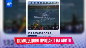 Аэропорт Домодедово продают на «Авито»