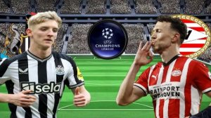 ФУТБОЛ ЛИГА ЧЕМПИОНОВ.  НЬЮКАСЛ - ПСВ.  ТЕКСТОВАЯ ОНЛАЙН ТРАНСЛЯЦИЯ.