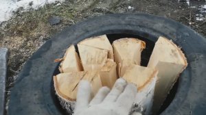 Лучший способ колки дров! Жизнь в деревне