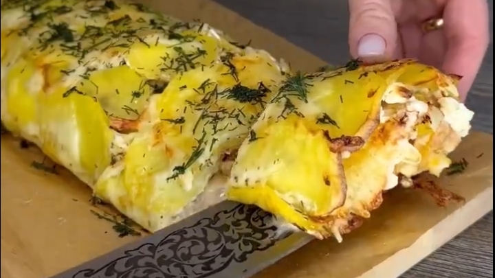 Оригинальная картошка с мясом...🍛🥩😋