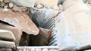 Строительство, дробление щебёнки