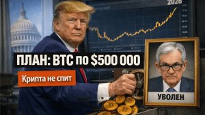 Корыстный план Трампа: Устранить Пауэлла ради взрывного роста БИТКОИНА | Крипта не спит 13.01.2026