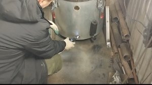 Пиролизная печь на покрышках (как запускается печь)