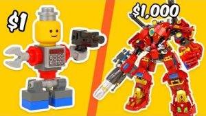 Набор LEGO за $1 против $1000...