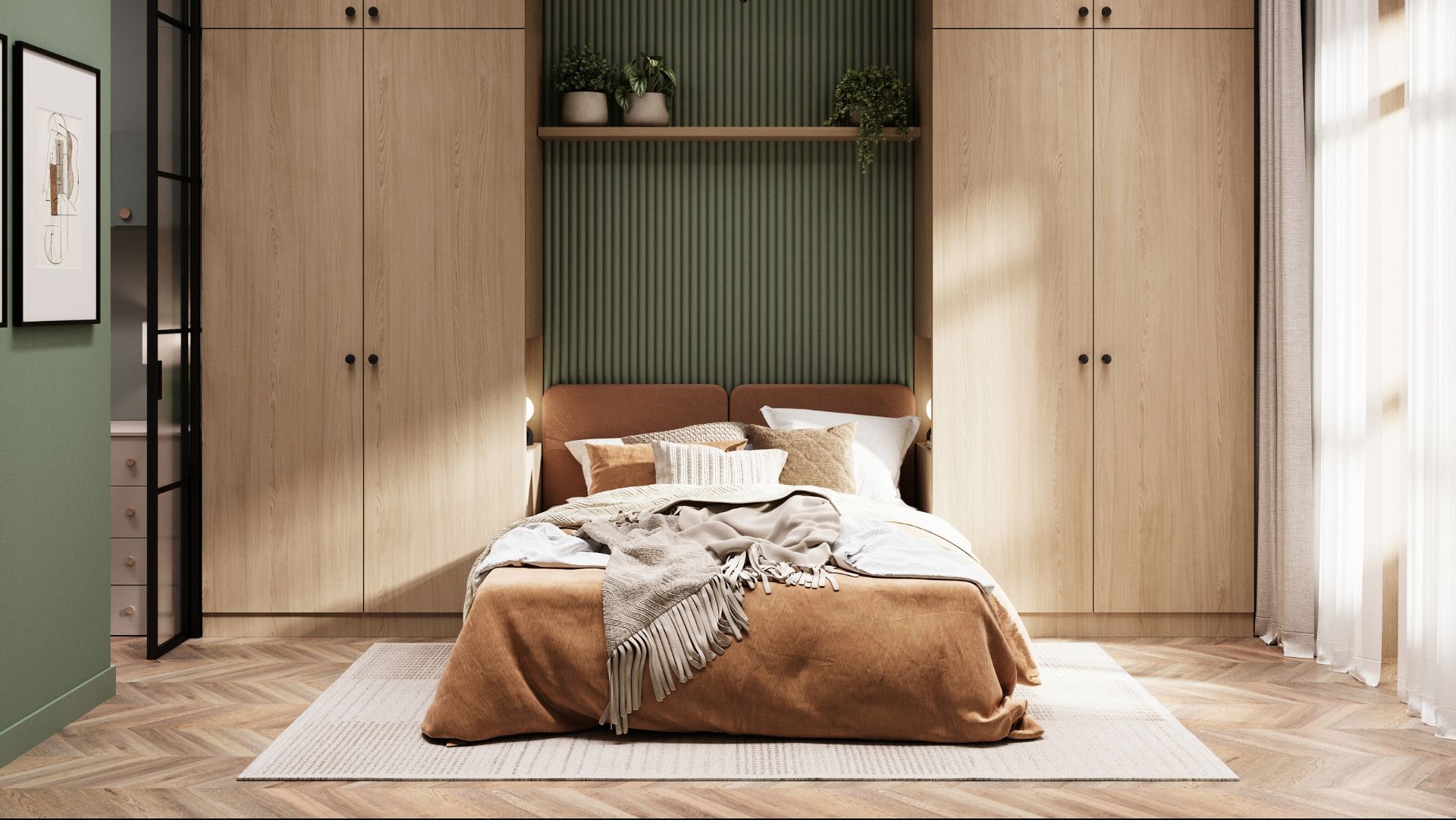 Яркий цвет в спальне??!! Да, это возможно