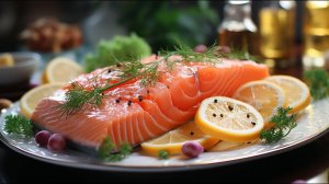 Запеченный лосось, вкусный и полезный!