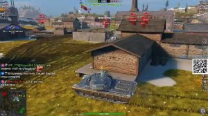 Tanks blitz Катаемся на Барабанном Танке Vz.55 10 уровень Чехии #блиц #блитс #MIRZABEG