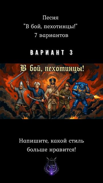 В бой, пехотинцы! (фрагменты песни 7 вариантов) смотреть онлайн