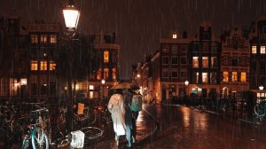 🇳🇱 Амстердам, Нидерланды - ночная прогулка под дождем / октябрь 2025