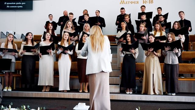 Хор - "Небес лазурь манит меня" | Христианские песни (Гости с Ростова) смотреть онлайн