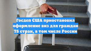 В США приостановили процедуру оформления виз для 75 стран, включая Россию