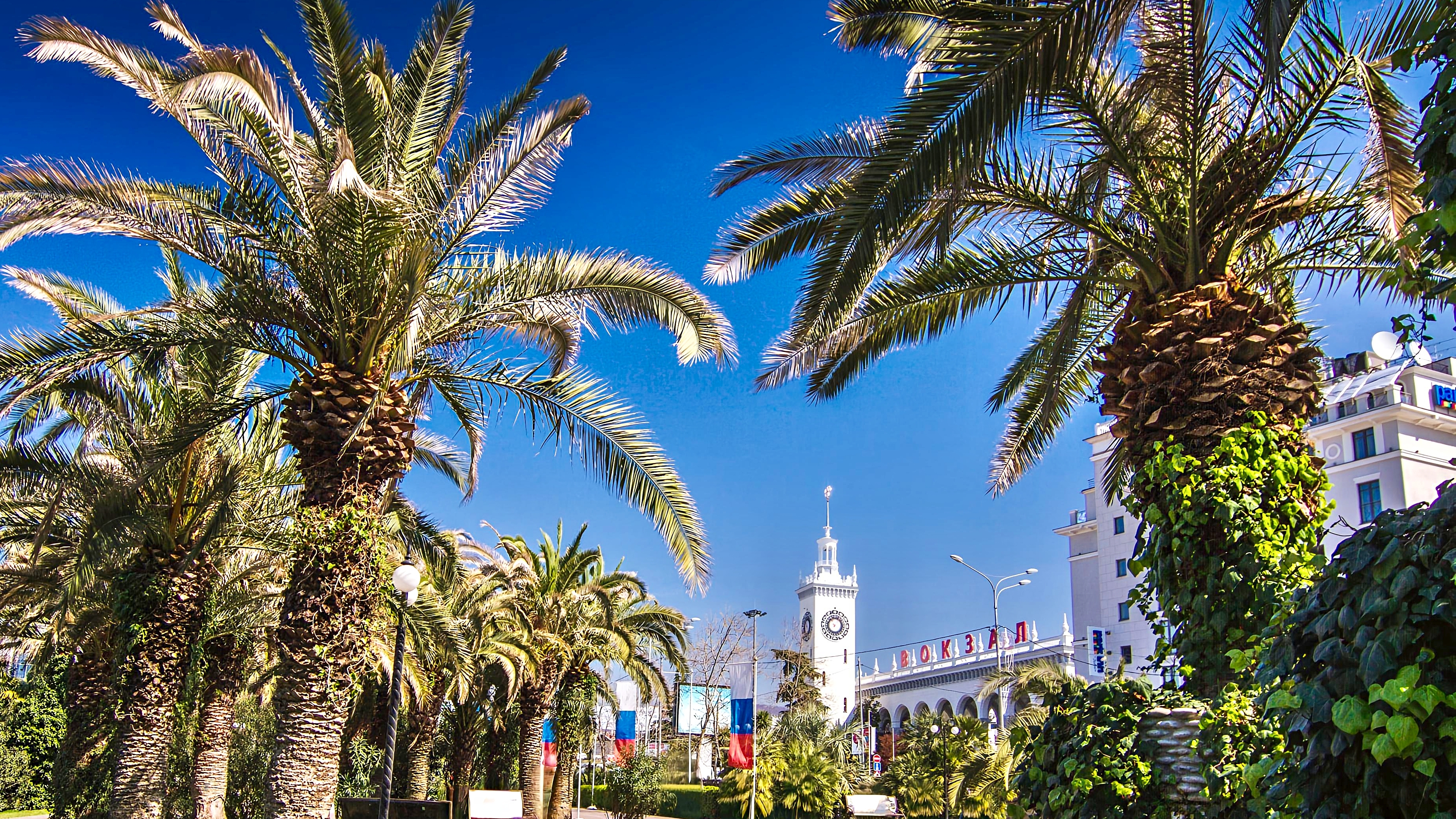 Сочи. Прогулка по центру города смотреть онлайн