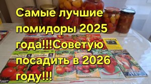 Самые лучшие помидоры в 2025 году,которые посажу в 2026 году!!!.