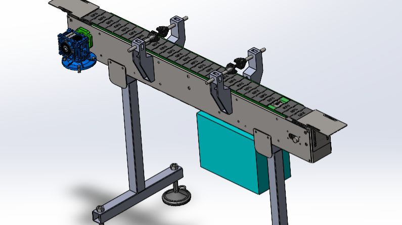 Транспортёр пластинчатый 1500 мм, цепь 82,5 мм