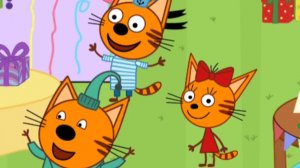 ТРИ КОТА.  МУЛЬТФИЛЬМ ИГРА. НОВАЯ СЕРИЯ. ДЕНЬ РОЖДЕНИЯ.    ИГРЫ ПО МУЛЬТИКАМ