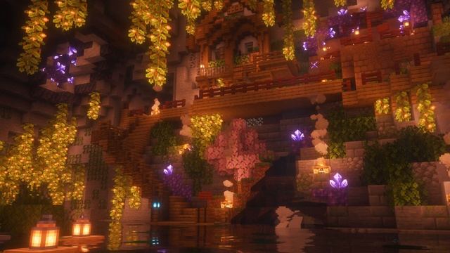 Раслабляющая музыка на фоне Minecraft Relax