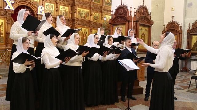 Дева Мария Сына родила. Хор певчих Свято-Елизаветинского храма. смотреть онлайн