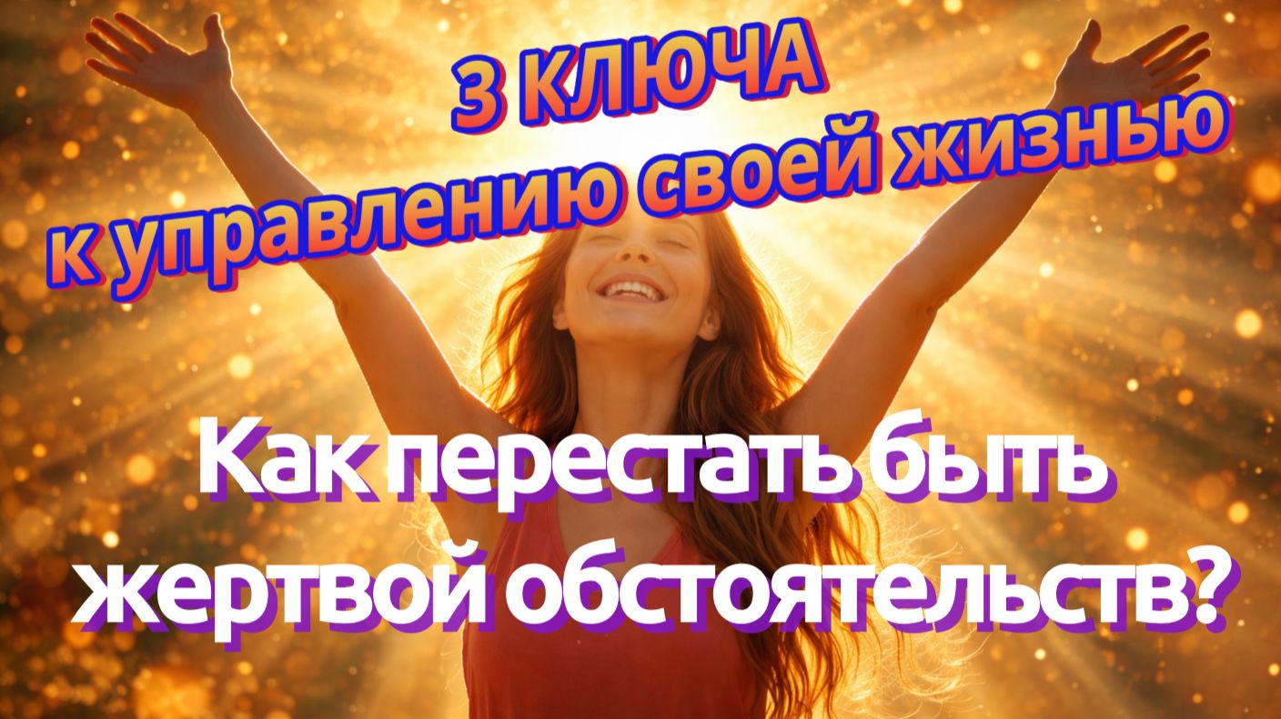 3 КЛЮЧА к управлению своей жизнью - как перестать быть жертвой обстоятельств? #управлениежизнью смотреть онлайн