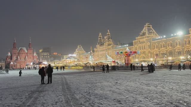 Красная площадь 30 декабря. Ранее утро. Кремль. смотреть онлайн