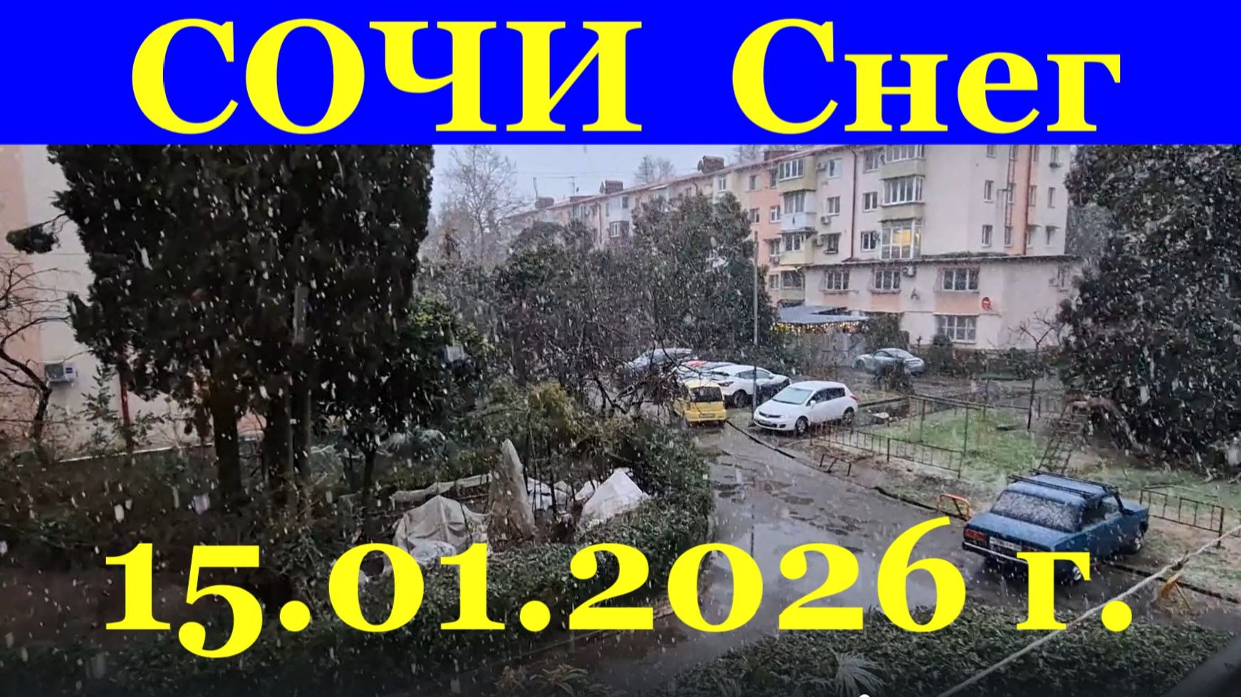 СОЧИ Снег 15 января 2026 года смотреть онлайн